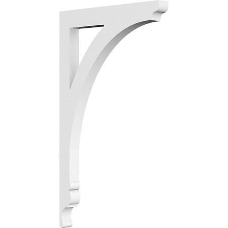 Ekena Millwork Legacy Architectural Grade PVC Bracket, 5/8"W X 6"D X 10"H BKTP01X06X10LE